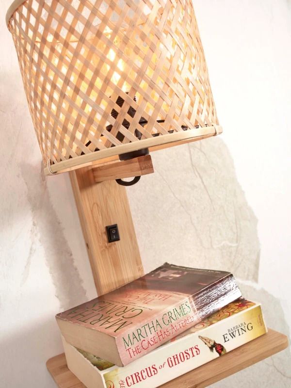 Good&Mojo Bamboe LED Wandlamp Java | 1X E14 Max 60W | Natural
