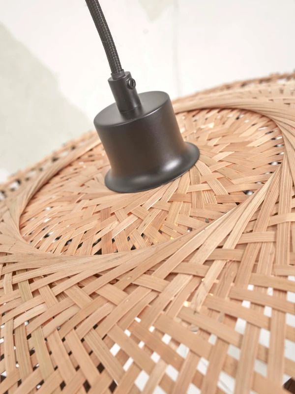 Good&Mojo Bamboe LED Hanglamp Kalimantan | 1X E27 Max 60W | Black/Natural