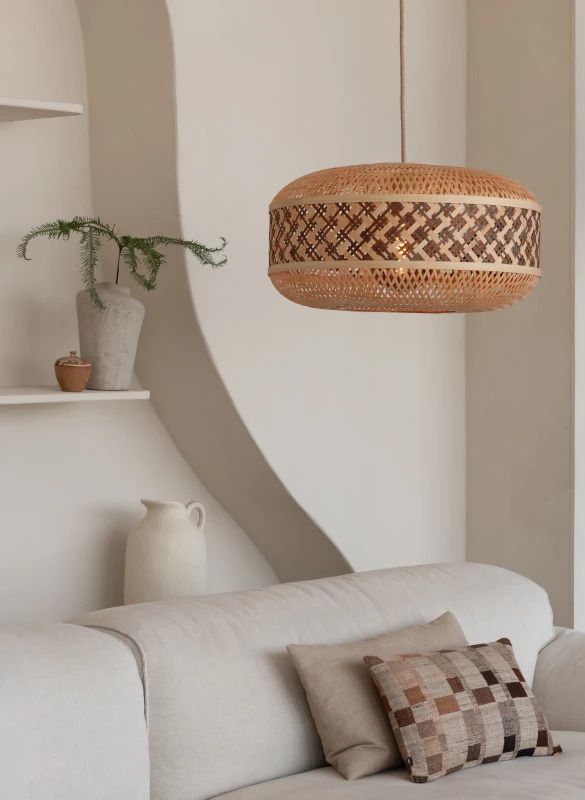 Good&Mojo Bamboe LED Hanglamp Langkawi | 1X E27 Max 60W | Warm Earth Tones