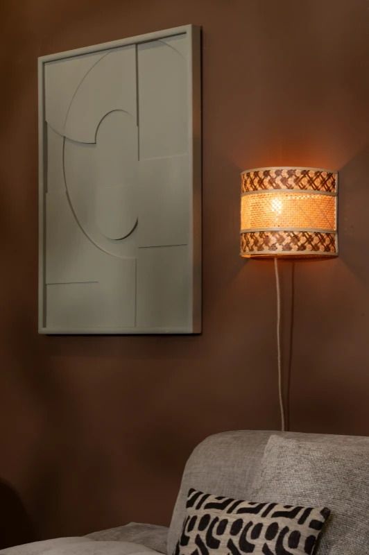 Good&Mojo Bamboe LED Wandlamp Langkawi | 1X E27 Max 60W | Warm Earth Tones