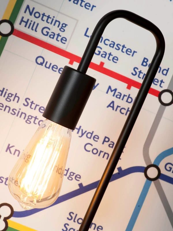 it's about RoMi LED Tafellamp London | 1X E27 Max 40W | Black
