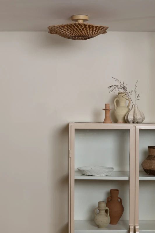 Good&Mojo Bamboe LED Plafondlamp Madura | 1X E27 Max 60W | Warm Earth Tones