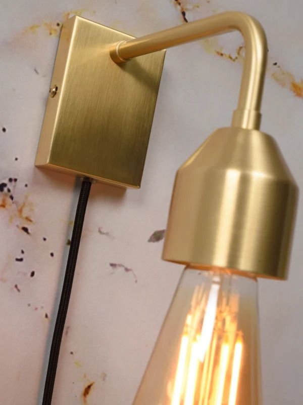 it's about RoMi LED Wandlamp Madrid | 1X E27 Max 60W | Gold
