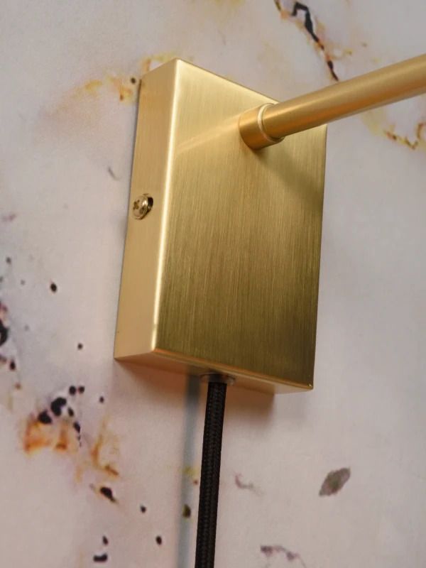 it's about RoMi LED Wandlamp Madrid | 1X E27 Max 60W | Gold