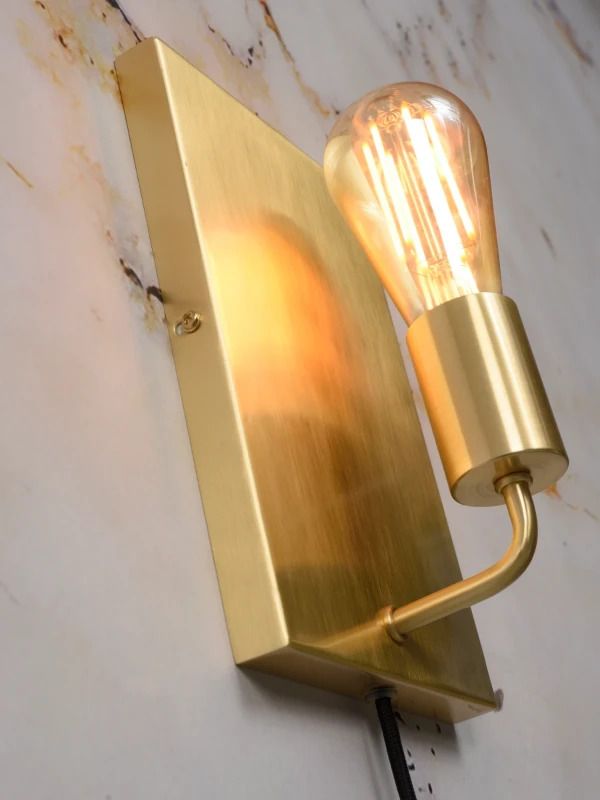 it's about RoMi LED Wandlamp Madrid | 1X E27 Max 60W | Gold