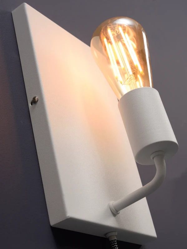 it's about RoMi LED Wandlamp Madrid | 1X E27 Max 60W | White