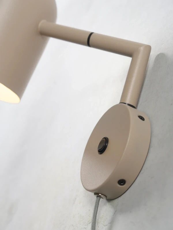 it's about RoMi LED Wandlamp Marseille | 1X E27 Max 40W | Sand