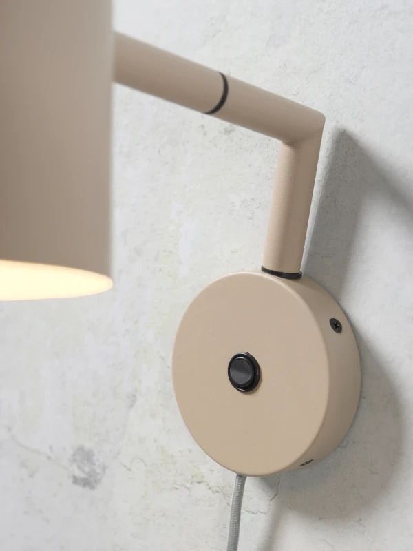 it's about RoMi LED Wandlamp Marseille | 1X E27 Max 40W | Sand