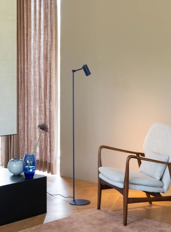 it's about RoMi LED Staande Lamp Montreux | 1X GU10 Max 10W | Dark Blue