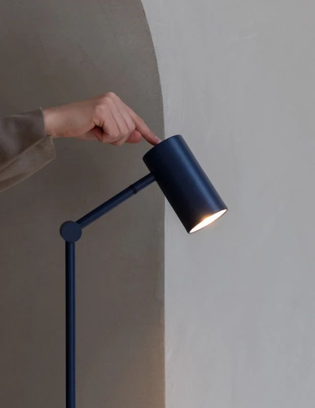 it's about RoMi LED Staande Lamp Montreux | 1X GU10 Max 10W | Dark Blue