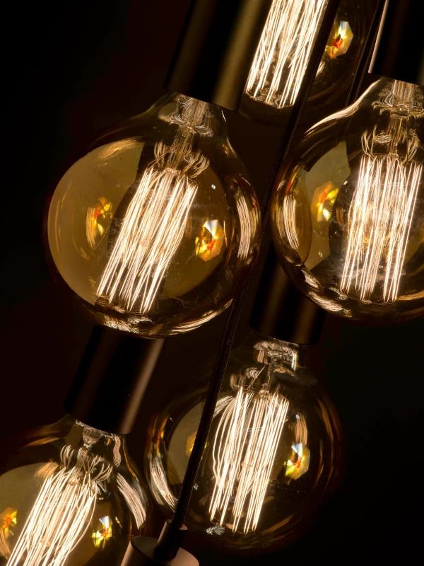 it's about RoMi LED Hanglamp Oslo/H | 7X E27 Max 40W | Black