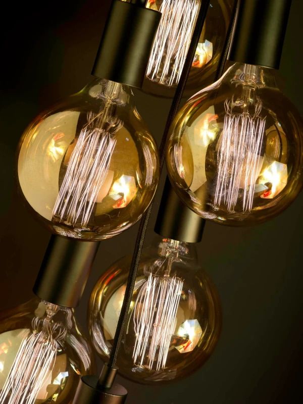 it's about RoMi LED Hanglamp Oslo/H | 7X E27 Max 40W | Black