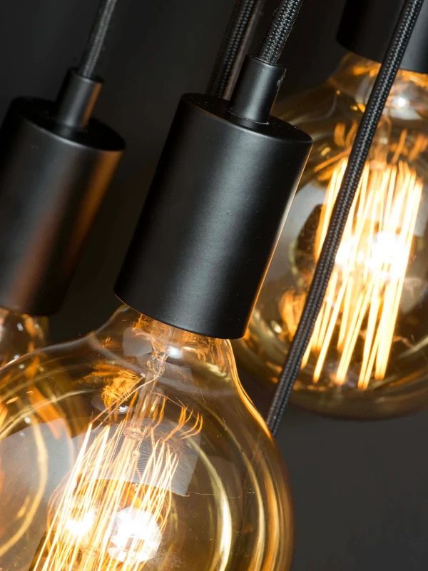 it's about RoMi LED Hanglamp Oslo/H | 7X E27 Max 40W | Black