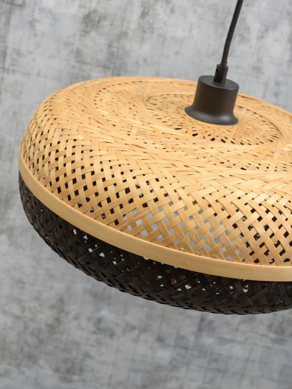 Good&Mojo Bamboe LED Hanglamp Palawan | 1X E27 Max 40W | Natural/Black