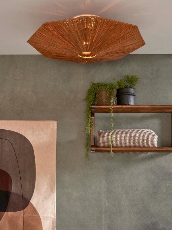 Good&Mojo LED Plafondlamp Panama | E27 60W | Brown