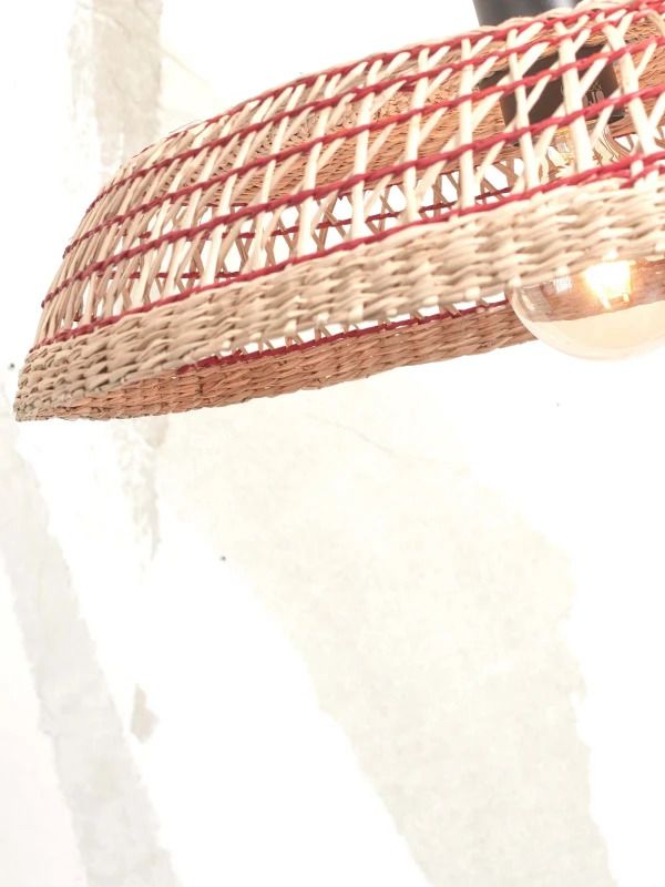 Good&Mojo LED Plafondlamp Pantanal | 1X E27 Max 60W | Natural/Red