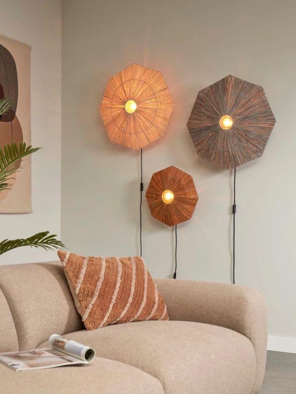 Good&Mojo LED Wandlamp Panama | E27 60W | Dark Grey