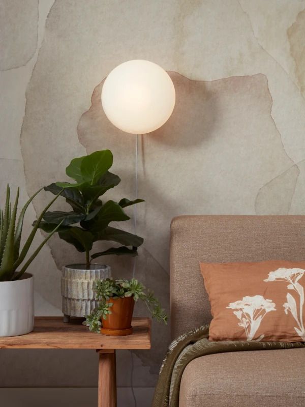 it's about RoMi LED Wandlamp Sapporo | 1X E14 Max 25W | White/Sand