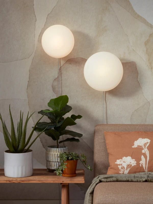 it's about RoMi LED Wandlamp Sapporo | 1X E14 Max 25W | White/Sand