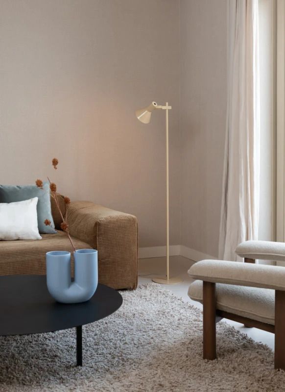 it's about RoMi LED Staande Lamp Stavanger | 1X E27 Max 25W | Beige