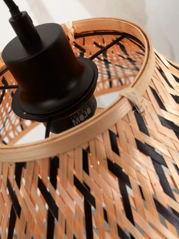 Good&Mojo Bamboe LED Staande Lamp Tahiti | 1X E27 Max 60W | Natural/Black