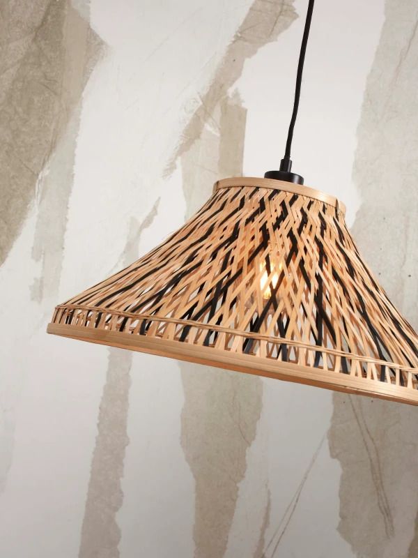 Good&Mojo Bamboe LED Staande Lamp Tahiti | 1X E27 Max 60W | Natural/Black