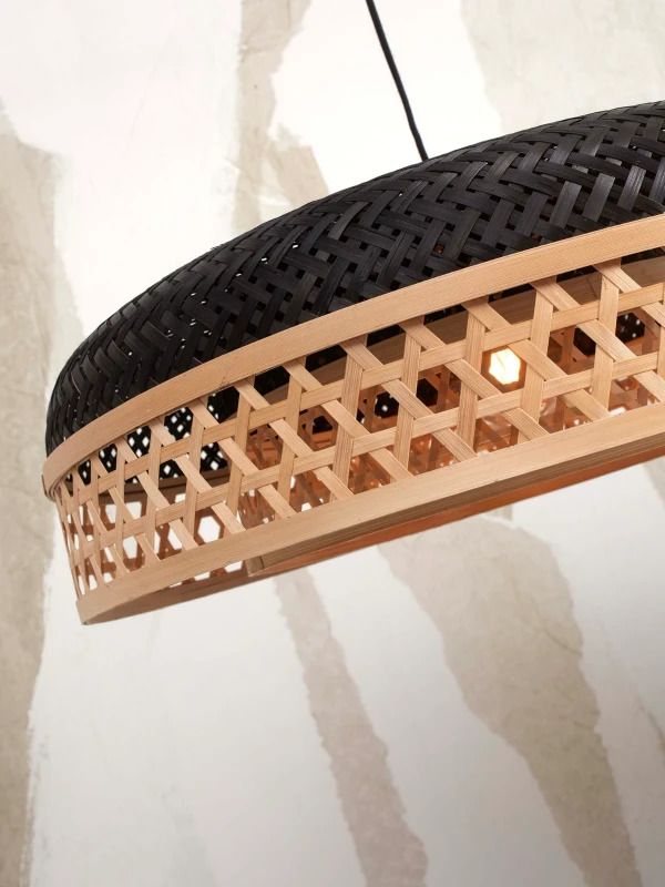 Good&Mojo Bamboe LED Hanglamp Ubud | 1X E27 Max 60W | Natural/Black