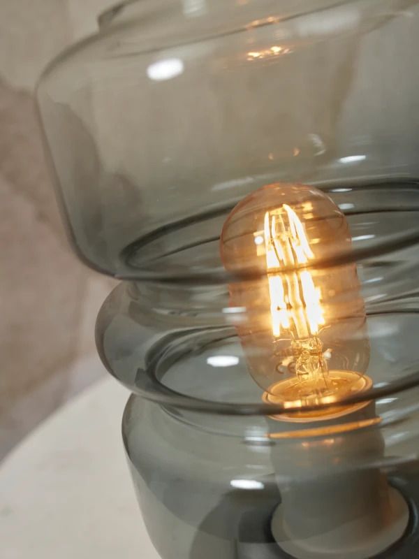 it's about RoMi LED Tafellamp Verona | 1X E27 Max 40W | Light Grey Color Gradient