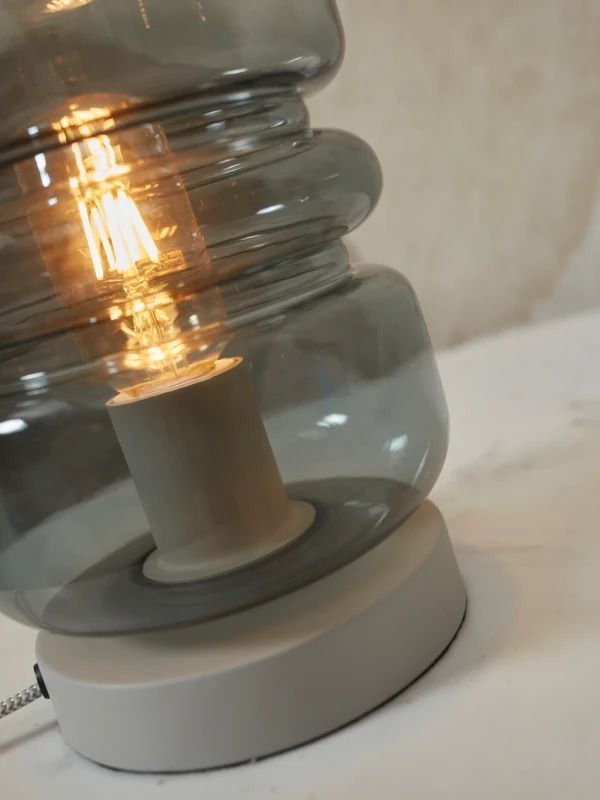 it's about RoMi LED Tafellamp Verona | 1X E27 Max 40W | Light Grey Color Gradient
