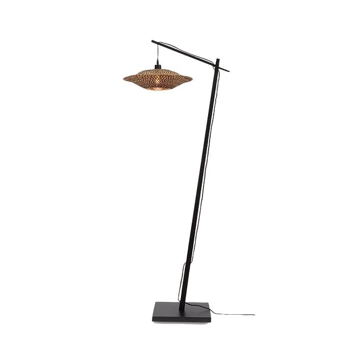 Good&Mojo Bamboe LED Staande Lamp Bali | 1X E27 Max 60W | Natural/Black