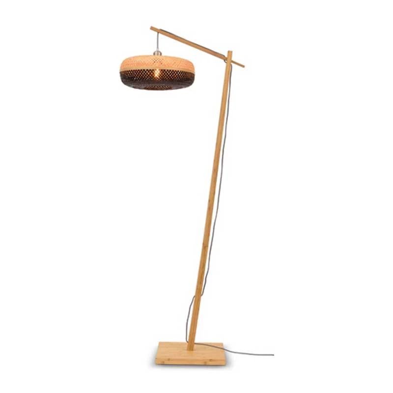 Good&Mojo Bamboe LED Staande Lamp Palawan | 1X E27 Max 60W | Natural/Black