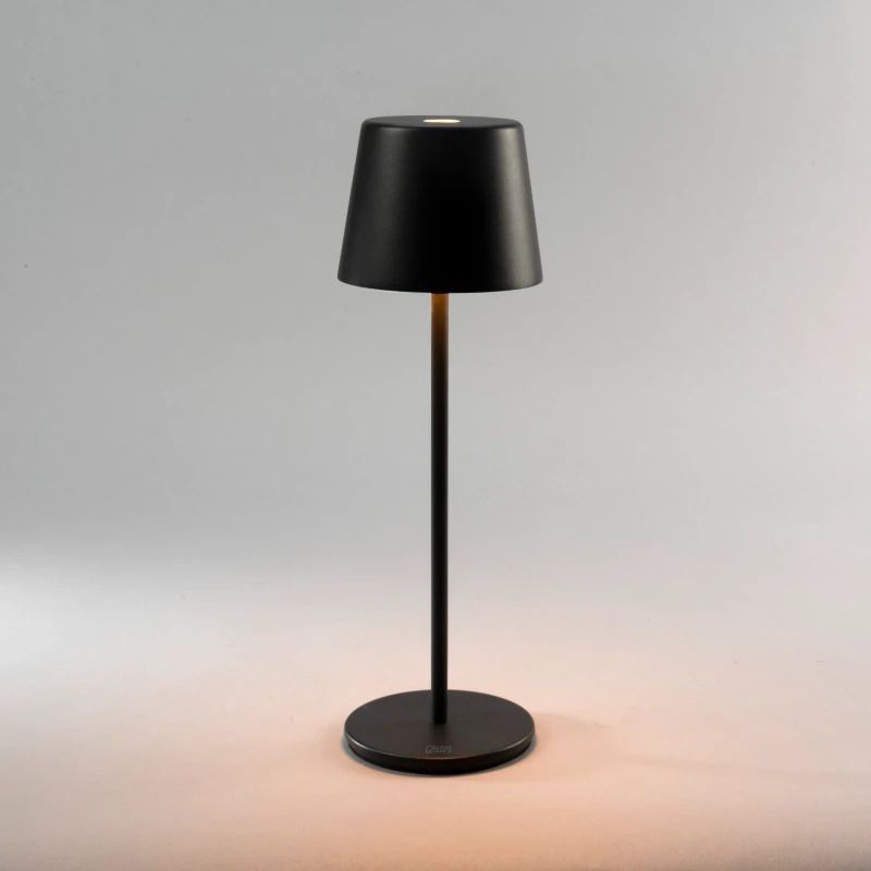 Konstsmide Tuin Tafellamp Vence | 2.2W LED | Zwart Aluminium | 2700K | IP54 | Dimbaar