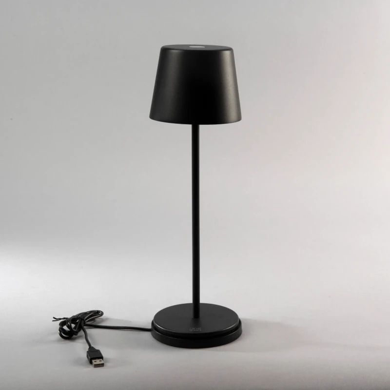 Konstsmide Tuin Tafellamp Vence | 2.2W LED | Zwart Aluminium | 2700K | IP54 | Dimbaar
