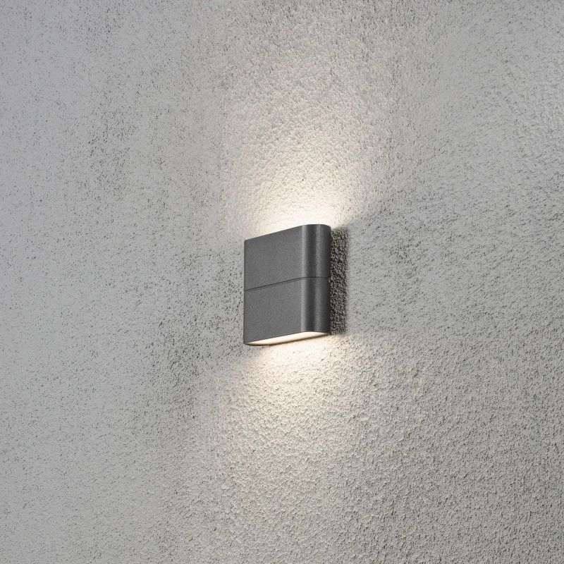 Konstsmide Buiten Wandlamp Chieri | Max. 1x 100W E27 | Groen Aluminium | IP44 | Met Bewegingssensor