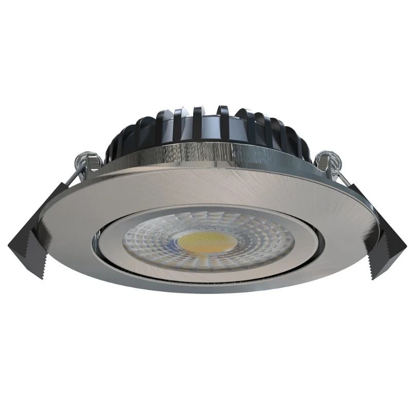 ELP LED Inbouwspot Ø68mm | 6W 2700K/4000K 600Lm | 927/940 60° IP44 | Triac Dimbaar | Zilver 3CCT