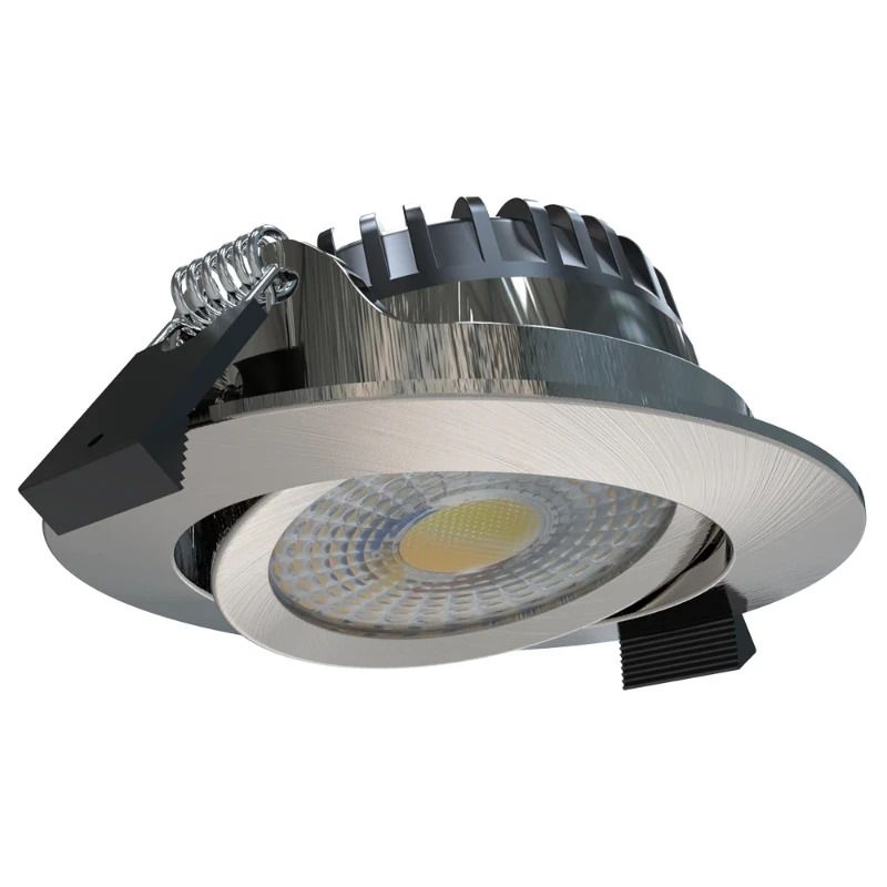 ELP LED Inbouwspot Ø68mm | 6W 2700K/4000K 600Lm | 927/940 60° IP44 | Triac Dimbaar | Zilver 3CCT