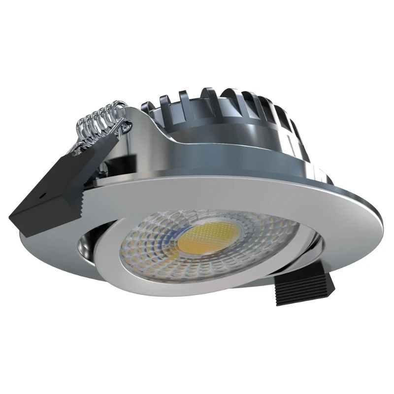 ELP LED Inbouwspot Ø68mm | 6W 2700K/4000K 600Lm | 927/940 60° IP44 | Triac Dimbaar | Chroom 3CCT