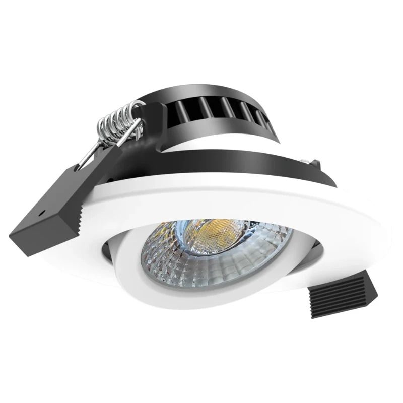 ELP LED Inbouwspot Ø70mm | 7W 2700K/3000K 700Lm | 927/930 38° IP65 | Triac Dimbaar | Wit