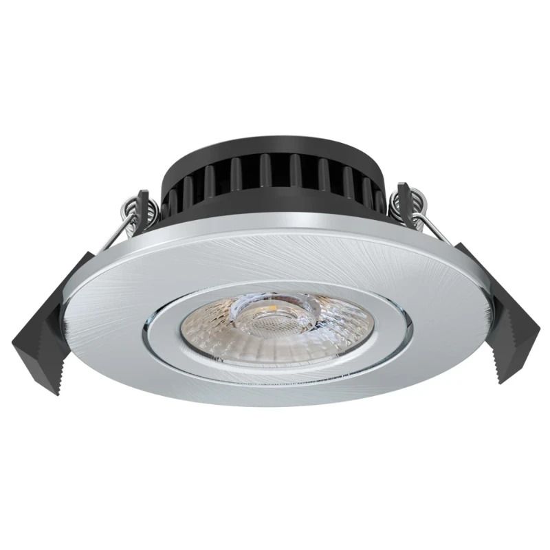 ELP LED Inbouwspot Ø70mm | 7W 2700K/3000K 700Lm | 927/930 38° IP65 | Triac Dimbaar | Zilver