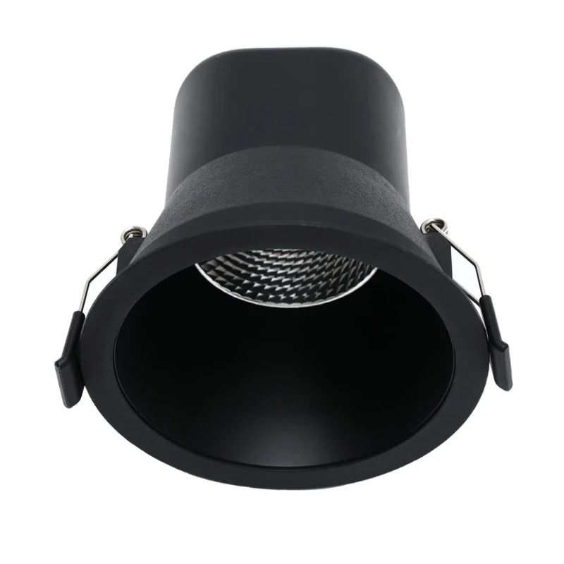 ELP LED Inbouwspot Ø90mm | 9W 2700K/4000K 700Lm | 927/940 60° IP44 | Triac Dimbaar | Zwart 3CCT