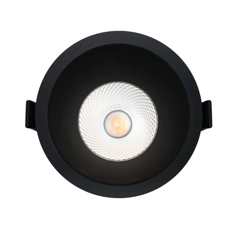 ELP LED Inbouwspot Ø90mm | 9W 2700K/4000K 700Lm | 927/940 60° IP44 | Triac Dimbaar | Zwart 3CCT