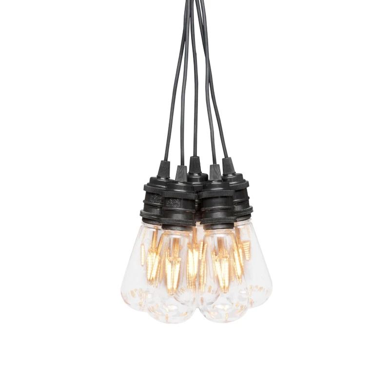 Konstsmide LED Lichtsnoer Add-on | 10 Lichtpunten Extra Warm Wit | 10m | 24V | IP44
