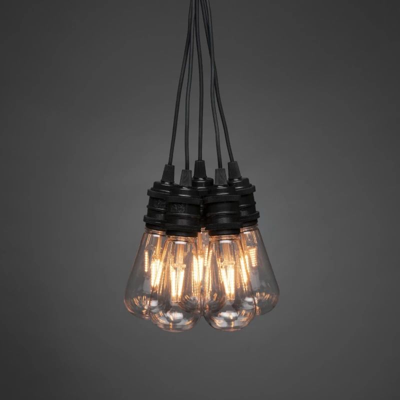 Konstsmide LED Lichtsnoer Startset | 10 Lichtpunten | 10m | Extra Warmwit | IP44