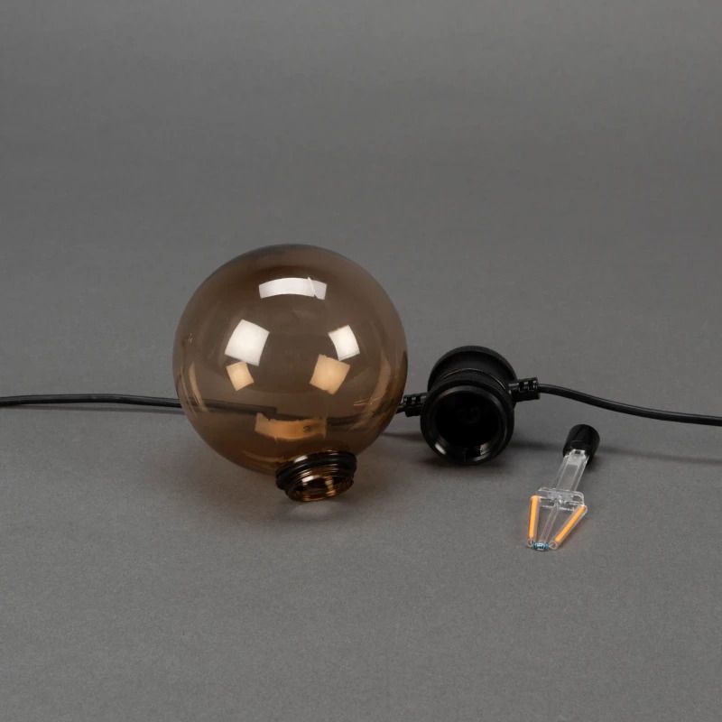 Konstsmide LED Lichtsnoer Startset | 10 Lichtpunten | 10m | Extra Warmwit | 24V
