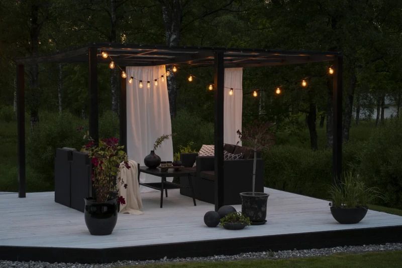 Konstsmide LED Lichtsnoer Startset | 10 Lichtpunten | 10m | Extra Warmwit | IP44
