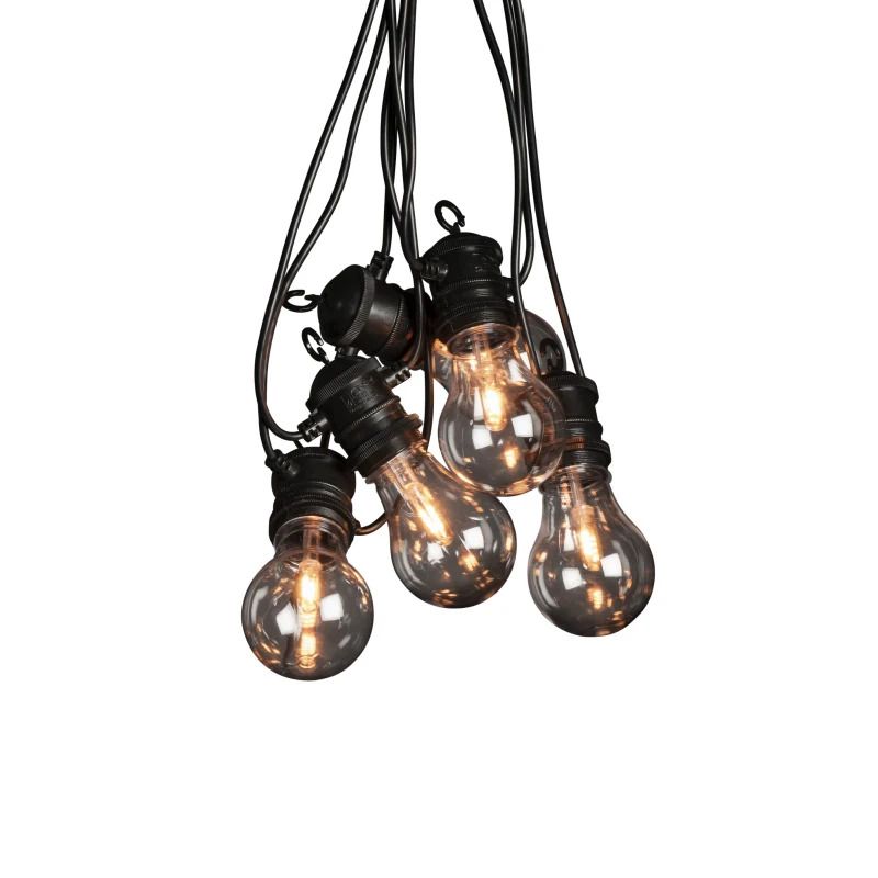 Konstsmide LED Lichtsnoer Startset | 10 Lichtpunten | 10m | Extra Warmwit | IP44 | 24V