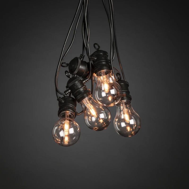 Konstsmide LED Lichtsnoer | 10 Lichtpunten | 10m | Extra Warmwit | IP44