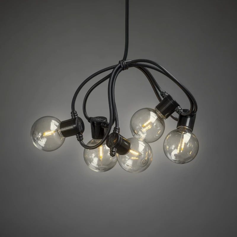 Konstsmide LED Lichtsnoer Feestverlichting | 40 Lichtpunten Extra Warmwit | 4,75m | IP44