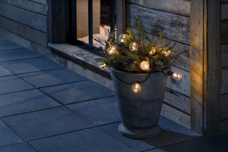Konstsmide LED Lichtsnoer Feestverlichting | 40 Lichtpunten Extra Warmwit | 4,75m | IP44