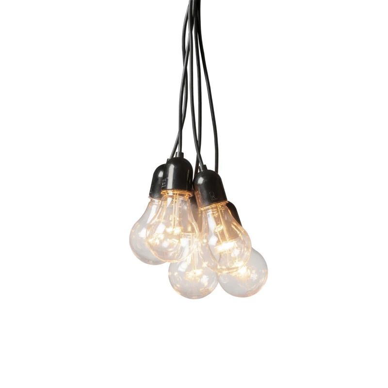 Konstsmide LED Lichtsnoer | 10 Lichtpunten Extra Warm Wit | 5m | 24V | IP44